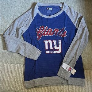 NFL Giants Blue and Gray Sweatshirt